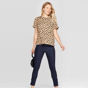 A New Day Leopard Print Top Size Small